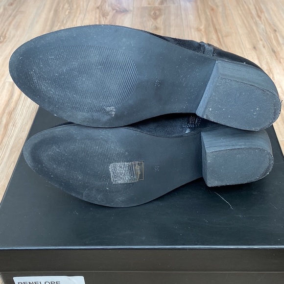 Dune London Penelope Black Suede/Leather Low Ankle Boot- Size 6M/ 37 - Picture 9 of 16